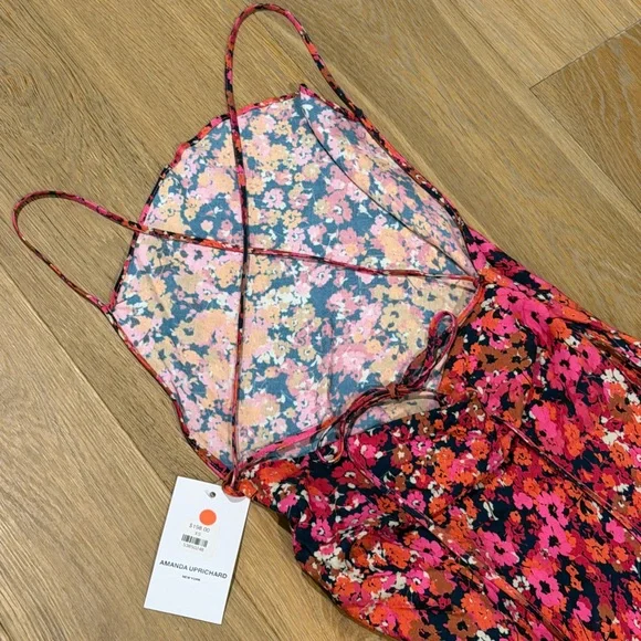 Amanda Uprichard Janet Floral Asymmetrical Dress NWT - Picture 5 of 6